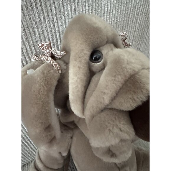 VTG WRINKLES Puppet Puppy Dog Girl Bows Toy Plush Stuffed Animal 1981 MINT - Picture 3 of 10